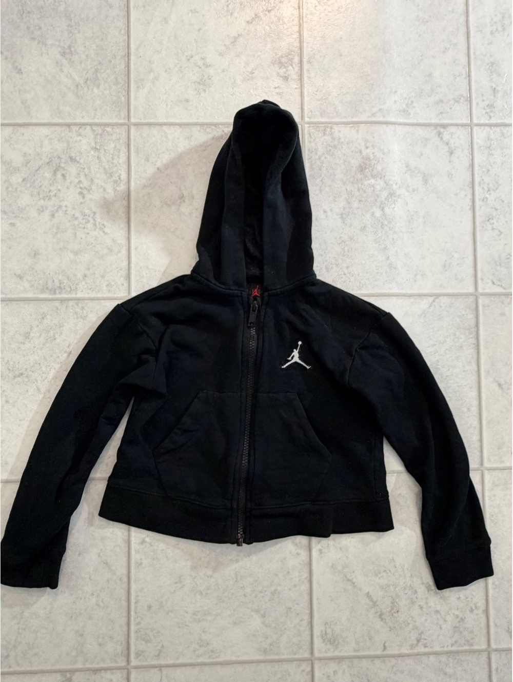 Jordan black zip hoodie